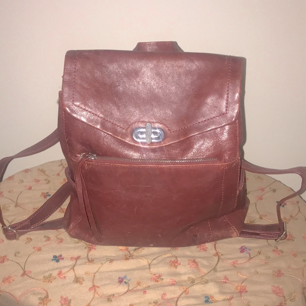 Wilsons Leather Burgundy Backpack
